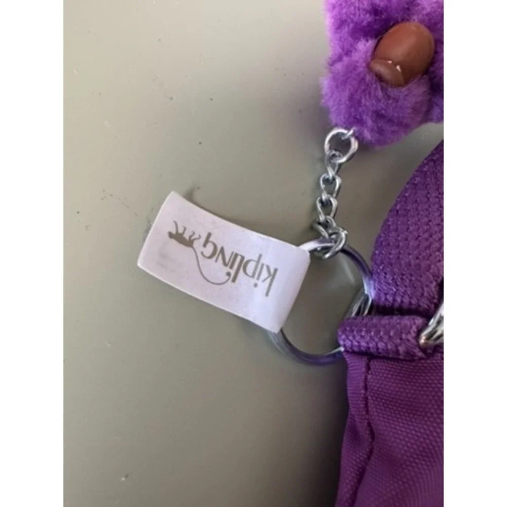 Kipling PURPLE GARDEN AC7427 Keiko Crossbody Bag NEW Travel Lightweight 90's Y2K - Picture 13 of 14